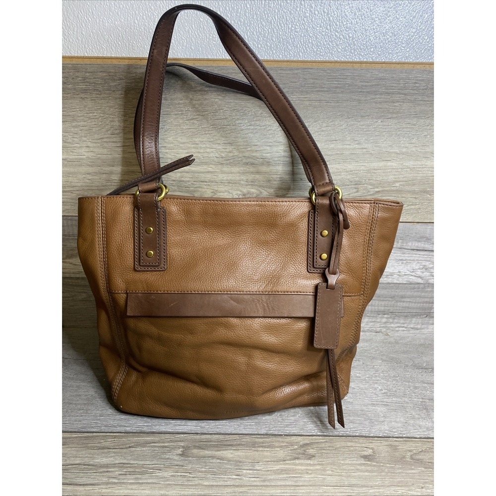 Fossil Two Tone Brown leather Shoulder Bag